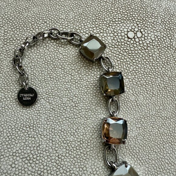 Dyrberg/Kern Ladonia faceted pillow cut crystal glass bracelet - Picture 7 of 10